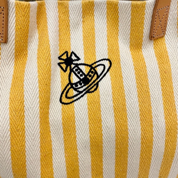 Vivienne Westwood Red Label yellow stripe tote bag - Picture 3 of 6